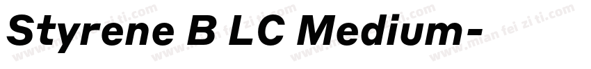 Styrene B LC Medium字体转换